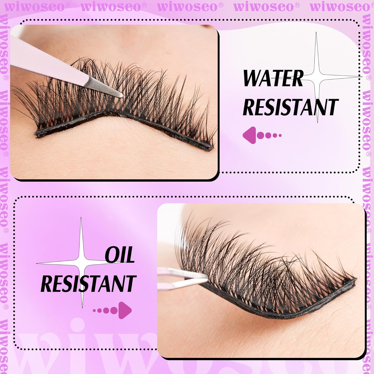 Pingdu Sparkling Eyelash®'ın Kendinden Yapışkanlı İnce Kabarık Kirpikleri ile Mükemmel Görünümü Yakalayın